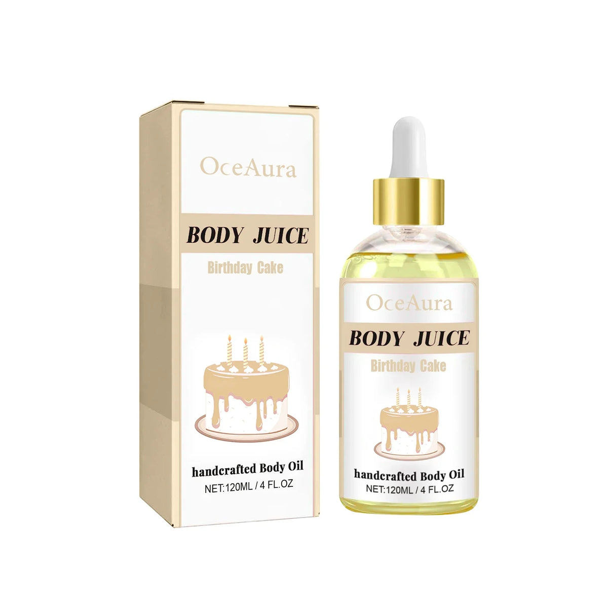 Sweet Fragrance Body Oil – Moisturizing Multi-Scent Formula Moisturizing Body Oil Qme Birthday cake