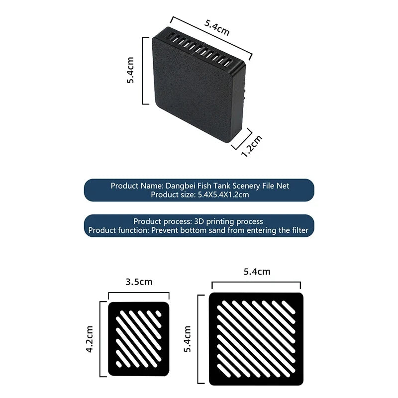 Sand Blocking Mesh for Xiaomi Mijia Smart Aquarium Mod Aquarium Mesh Accessory Qme