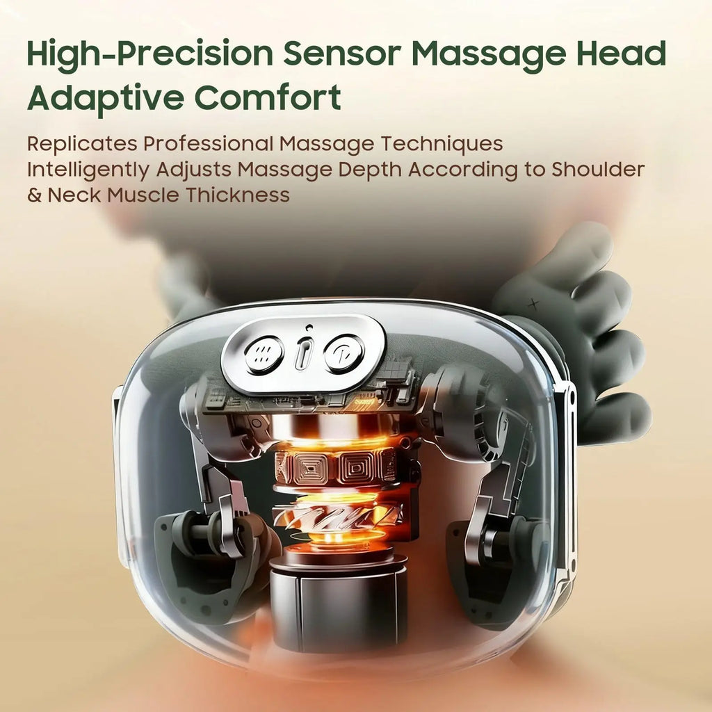 PAQIN Shiatsu Neck & Shoulder Massager – Cordless Kneading Shiatsu Neck Massager Qst
