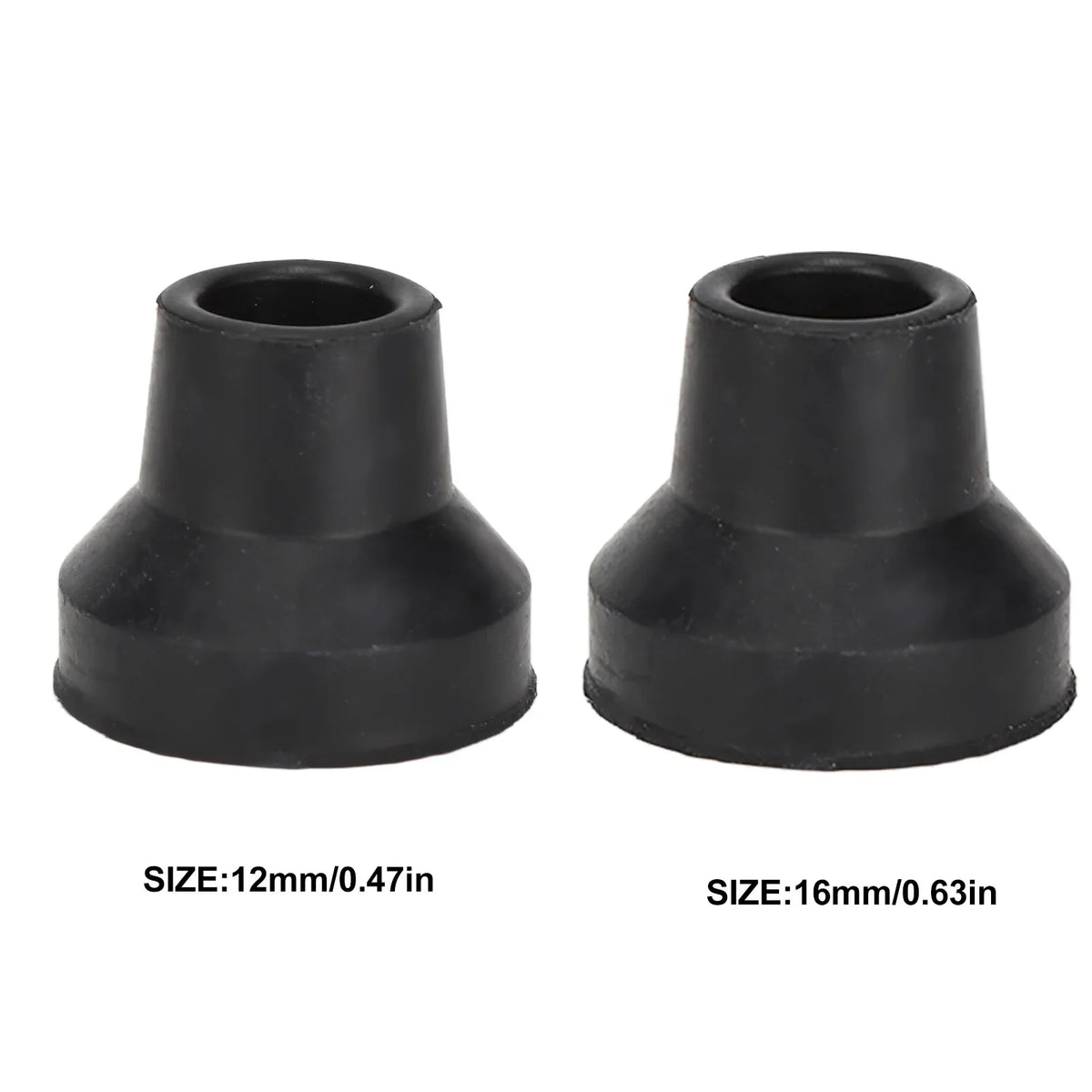 Rubber Cane Tips Non-Slip Walking Stick Tips 10-Pack | TMISHION Replacement Cane Tips Qme