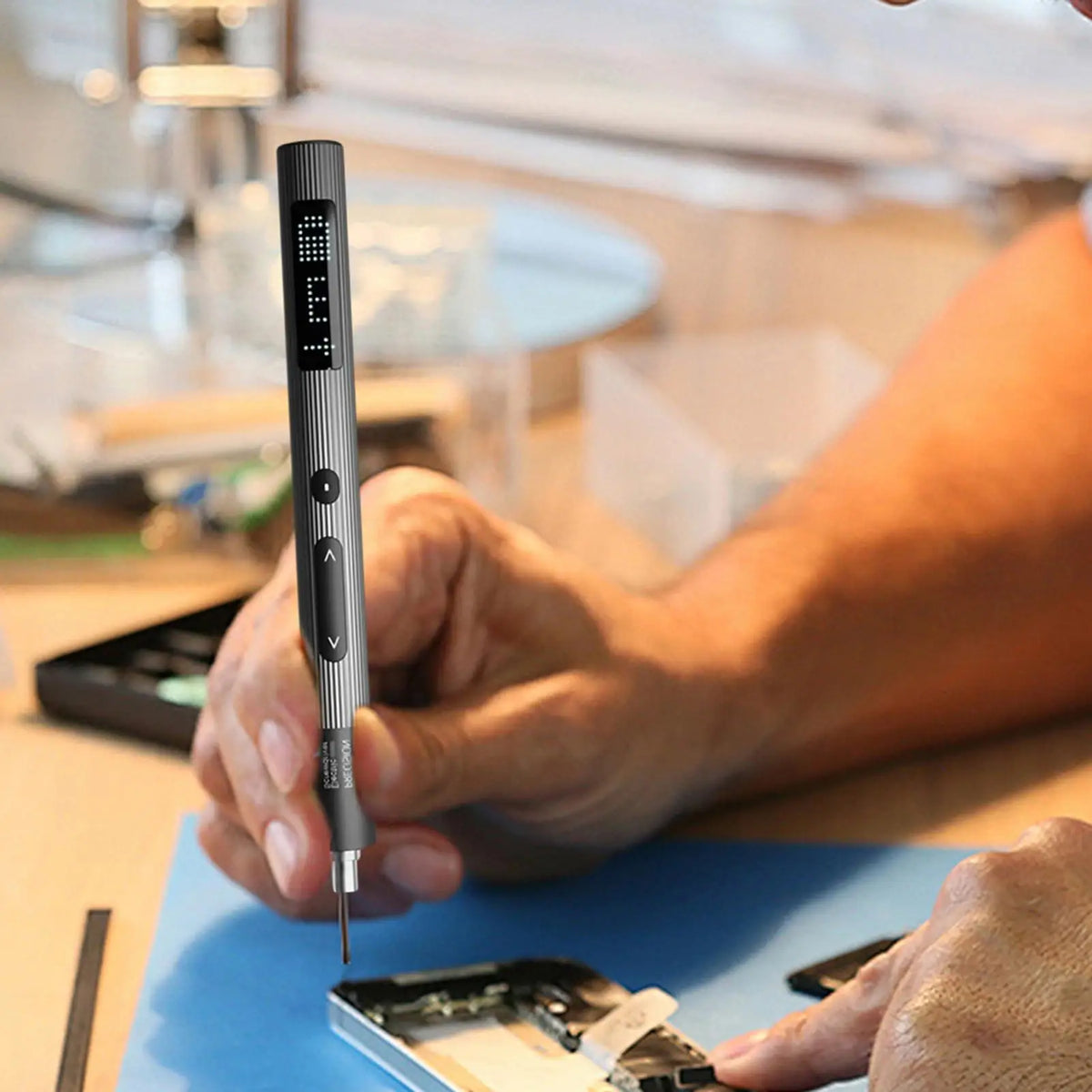 Mini Electric Screwdriver | 3 Torque Settings & LED Light Electric Screwdriver Qme