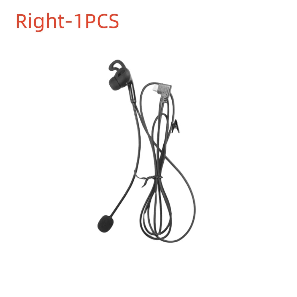 Referee In-Ear Headset Type-C for EJEAS V4C Plus Intercom Referee Intercom Headset Qst 1Pcs Right