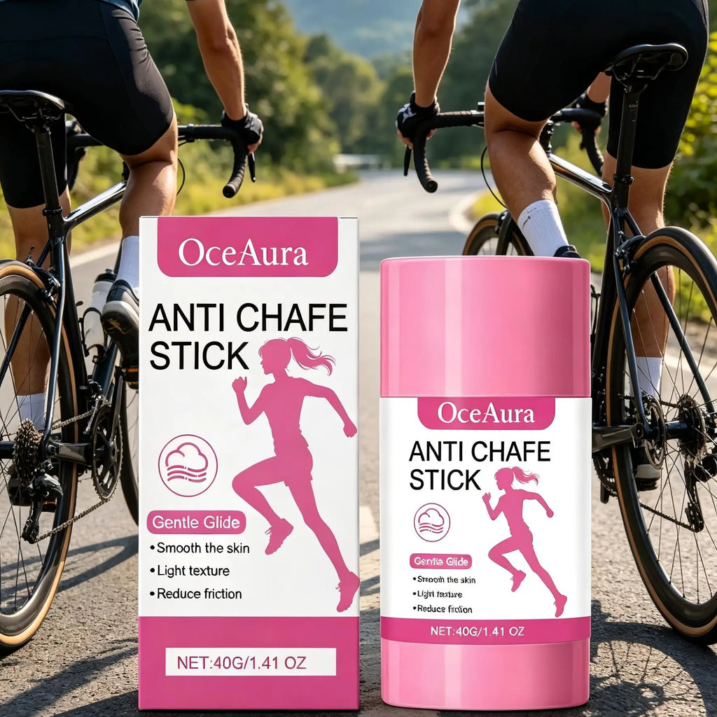 OceAura Anti-Chafe Stick – Coconut Oil & Vitamin E, 40g Anti-Chafe Skin Stick Qst