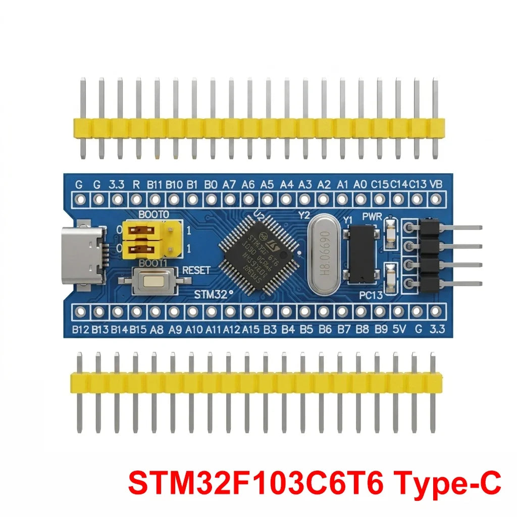 STM32F103C8T6 ARM STM32 Minimum System Development Board Microcontroller Dev Board Qme C6T6 Type-C