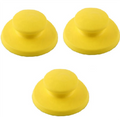 5-Inch Round Manual Sanding Block with Hook & Loop Pad Manual Sanding Block Qme Yellow