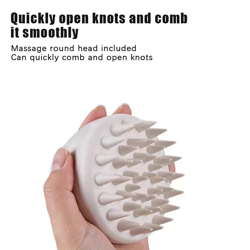 Silicone Scalp Massager Shampoo Brush – Hair Washing Comb Scalp Massager Brush Qst
