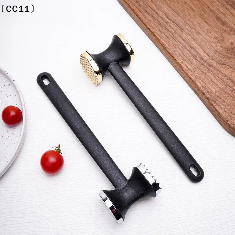 Heavy-Duty Meat Mallet – Zinc Alloy Head & Rubber Handle Meat Tenderizer Mallet Qme