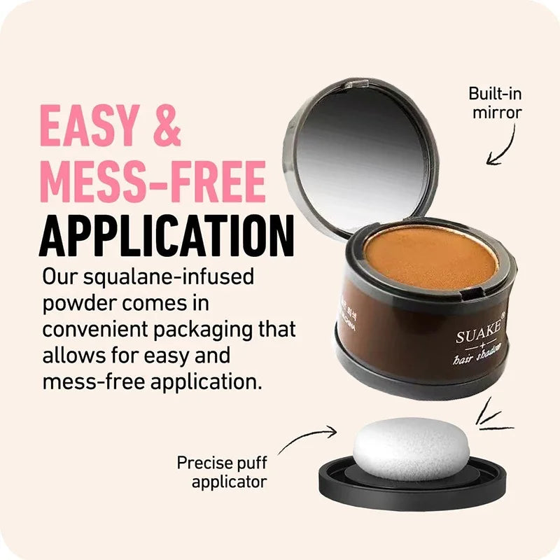 Waterproof Hairline Powder Root Touch-Up – 4 Shades | Qme Hairline Coverage Powder Qme
