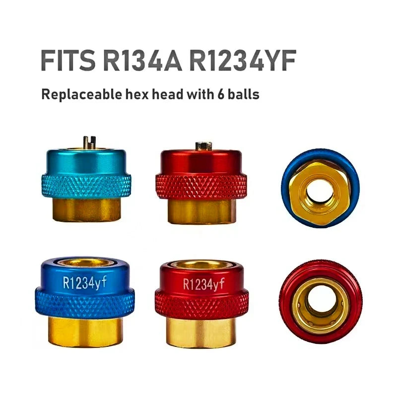Car AC Valve Core Remover Installer Kit – R134A & R1234YF AC Valve Core Tool Qme