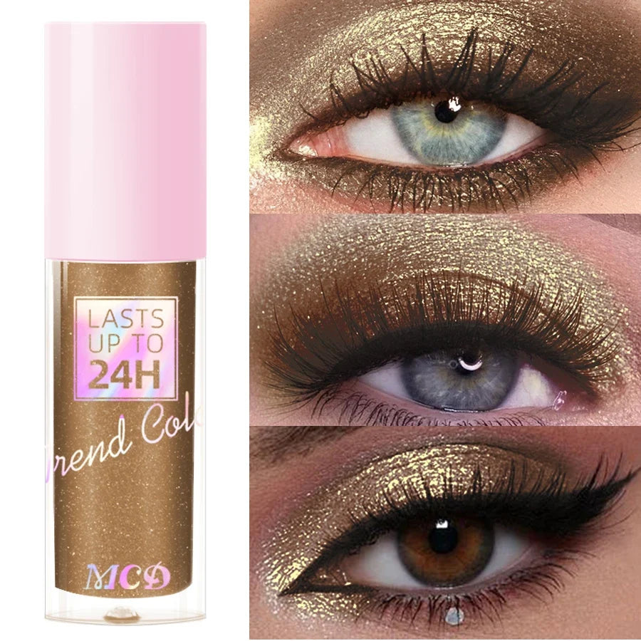 Qme 8 Metallic Waterproof Liquid Eyeshadow | High Shine Liquid Eyeshadow Qme