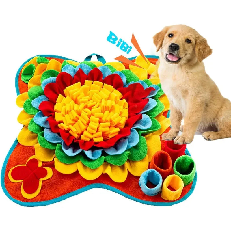 Dog Snuffle Mat – Portable Nose Training & Snack Mat | Qme Dog Snuffle Mat Qme Red