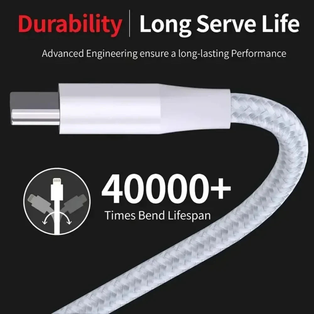 USB-A to USB-C Nylon Braided Cable 18W Fast Charging 480Mbps USB-C Charging Cable Qme