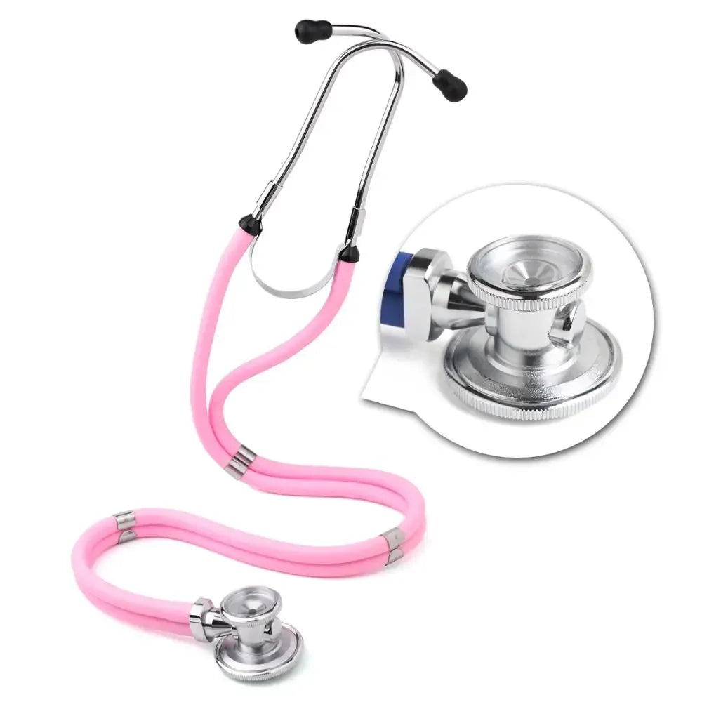 XceeFit Dual-Sided Cardiology Stethoscope – Portable Pro Cardiology Stethoscope Qst Pink