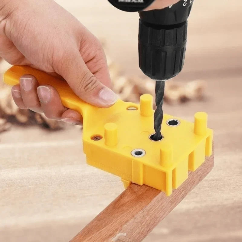 Wood Drilling Locator Jig – Handheld Hole Punch Guide Tool Woodworking Drill Jig Qme