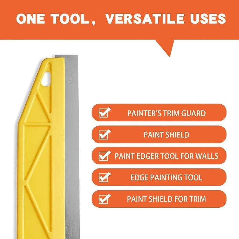 12-Inch Heavy-Duty Paint Shield Edger – Ergonomic Handle Paint Edger Tool Qme