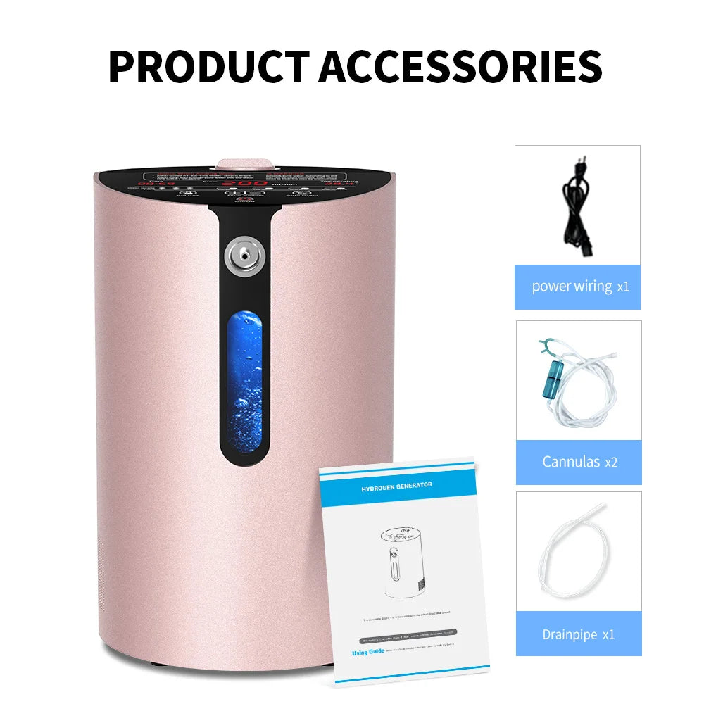 Hydrogen Inhalation Machine 200ml/300ml – 99.99% Pure H2 Generator Hydrogen Inhalation Machine Qst