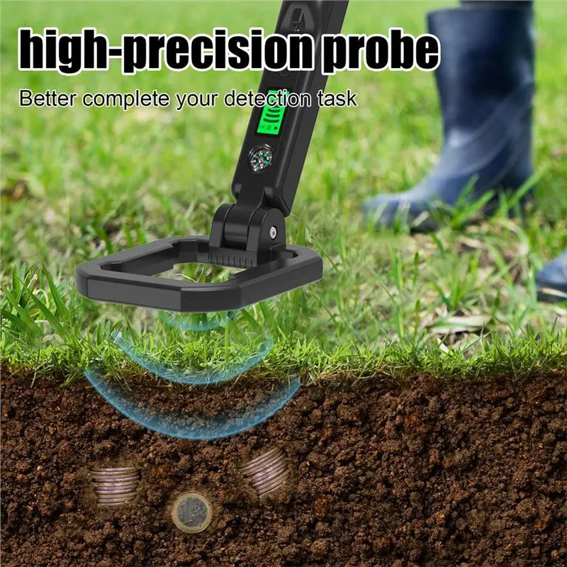 A02F Handheld Metal Detector with LED Display & Sensitivity Control Handheld Metal Detector Qme