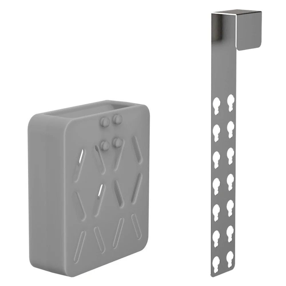 Adjustable Silicone Toilet Tank Tablet Holder & Dispenser Toilet Tablet Holder Qst gray