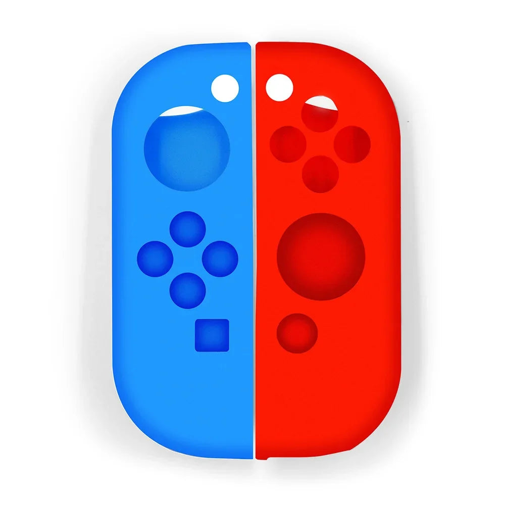 Silicone Protective Case for Nintendo Switch Joy-Con & OLED Controller Silicone Case Qme Red Blue