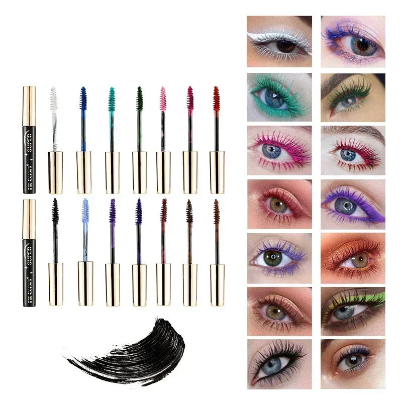 5D Silk Fiber Mascara – Waterproof, 14 Colors & 3D Lash Effect Silk Fiber Mascara Qme