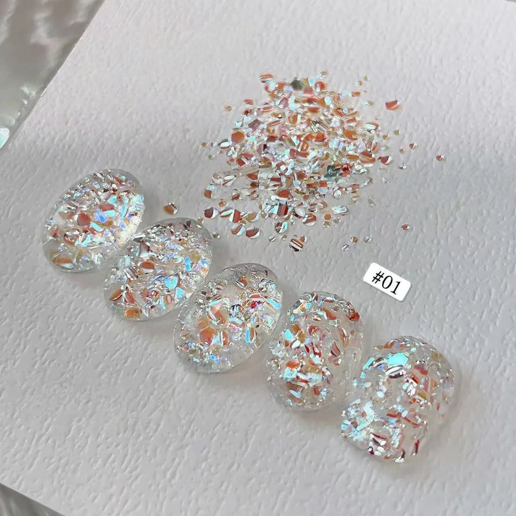 Qme Light Chasing Flash Nail Art Sequins – 6 Colors Nail Art Sequins Qme