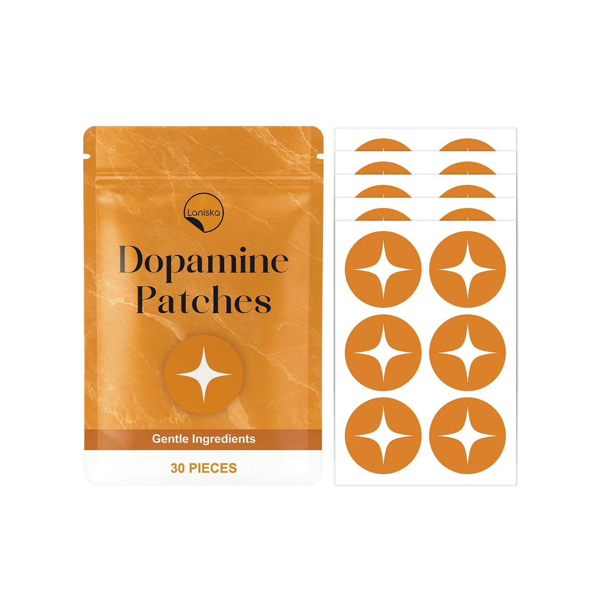 Laniska Dopamine Body Care Patches 30pc – Cooling & Breathable Body Care Patch Qst 30pcs