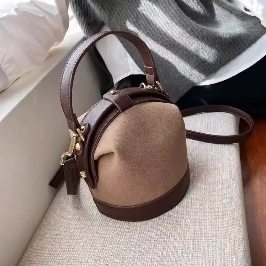 Korean Bucket Bag – PU Crossbody Shoulder Handbag | 4 Colors Crossbody Bucket Bag Qme
