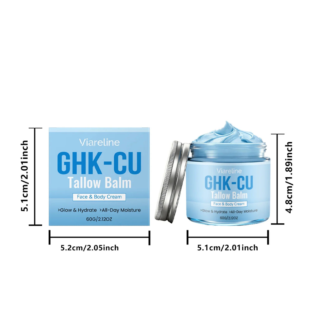 GHK-CU Copper Peptide Tallow Balm – Firming & Hydrating Peptide Tallow Balm Qme 60g Boxed