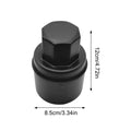 Car Tire Shine Applicator Pad – Ergonomic Sponge Wax Brush Tire Applicator Pad Qst Black