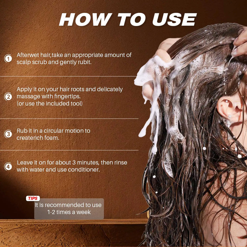 Batana Oil Scalp Scrub – Deep Cleansing & Strengthening Hair Scalp Scrub Treatment Qme