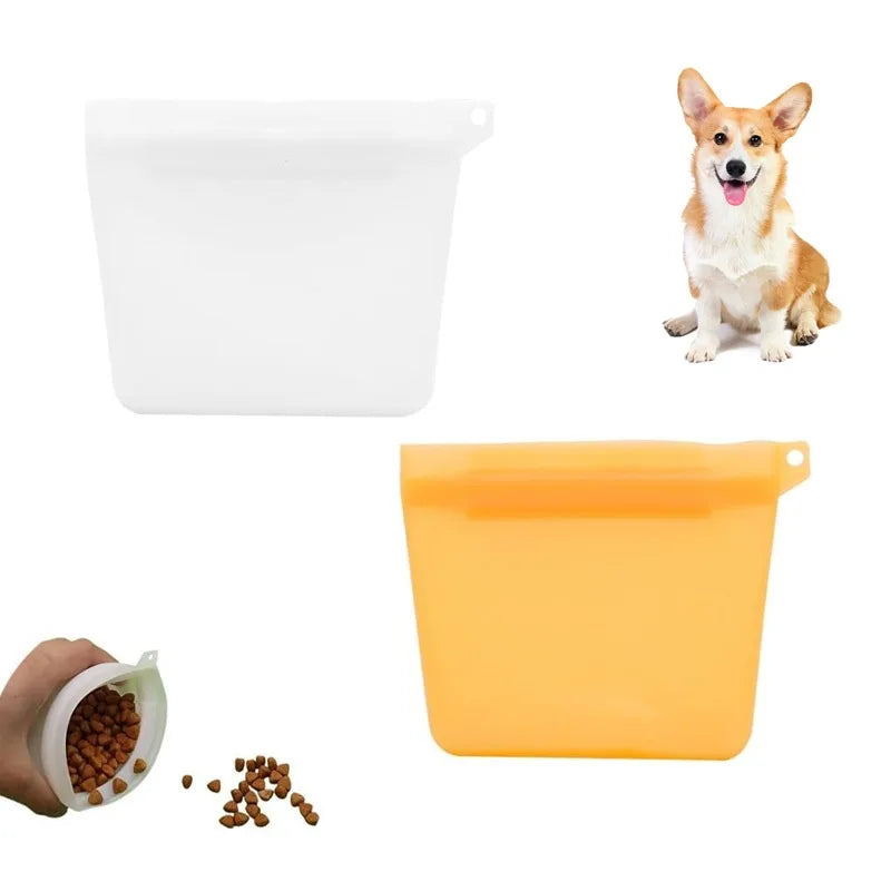 Dog Treat Training Pouch – 4oz Silicone Waterproof Snack Bag Dog Training Pouch Qme