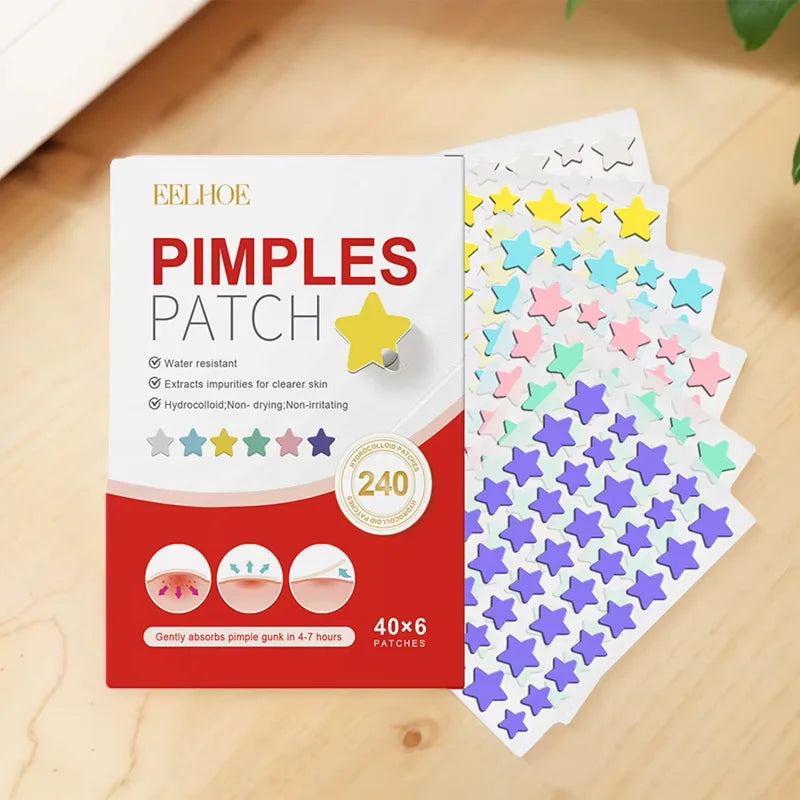 240pcs Heart & Star Pimple Patches – eelhoe Acne Dots Acne Pimple Patch Qst