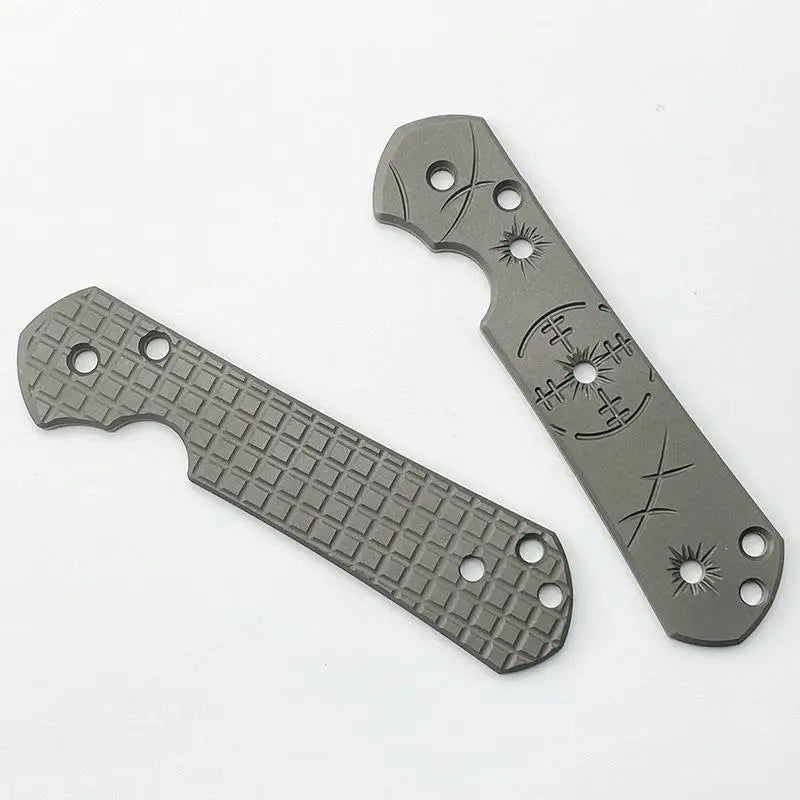 Titanium Handle Patch Scales for Chris Reeve Sebenza 21 Knife Knife Handle Scale Qst