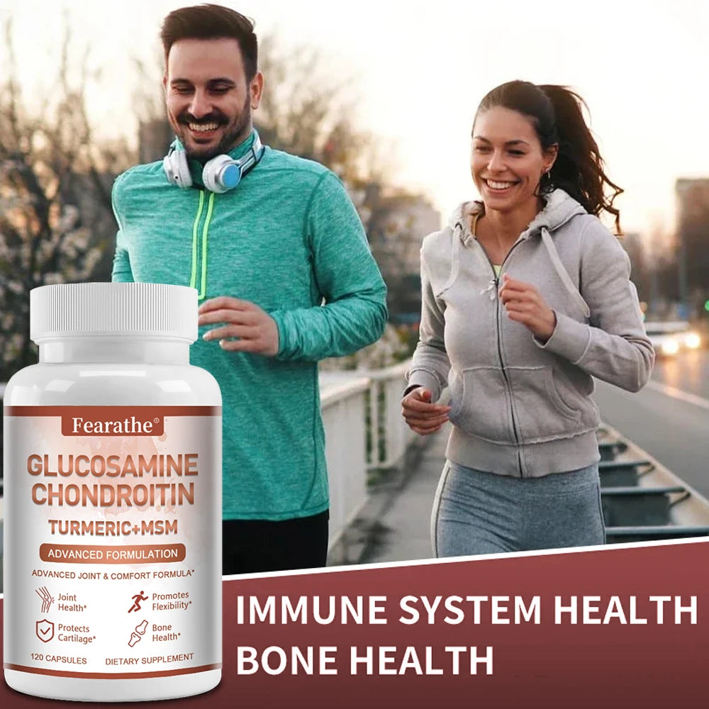 Glucosamine Chondroitin MSM Capsules – Joint & Cartilage Support Joint Wellness Supplement Qst