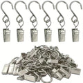 Stainless Steel S-Hooks | Curtains, Kitchen & Camping Multi-Purpose S-Hooks Qme Silvery