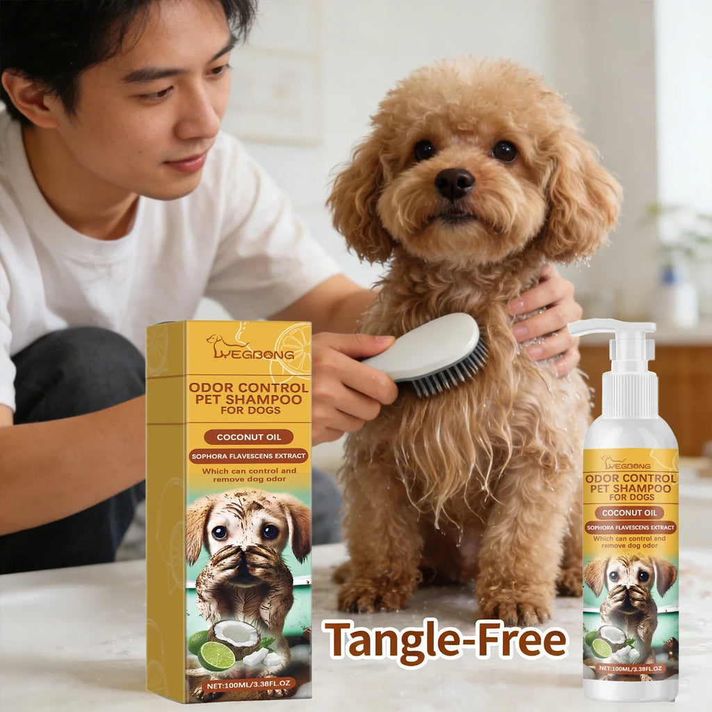 Hypoallergenic Dog Shampoo – Stain Remover & Odor Control Dog Grooming Shampoo Qme