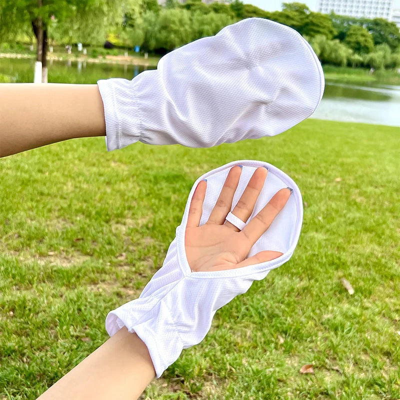 Women's UPF 50+ Open-Finger Sun Protection Driving Gloves Sun Protection Gloves Qst A4