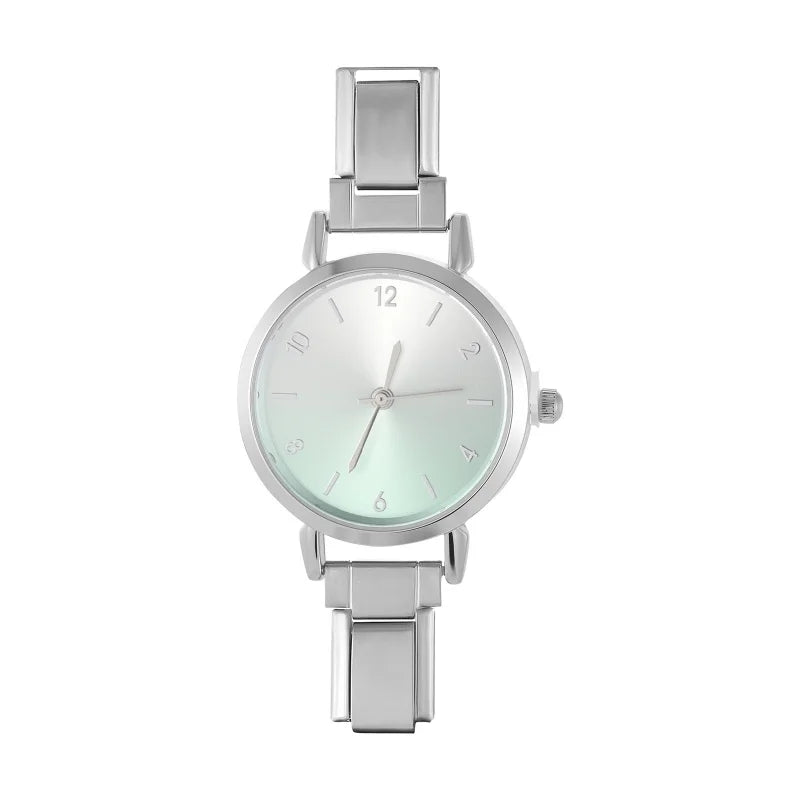 Women's Stainless Steel Blush Watch Bracelet Bangle – 38 Colors Bangle Watch Qme Style 31