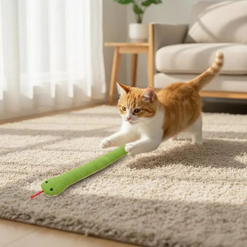Interactive Snake Toy for Cats & Dogs – Crinkle Kick Toy Interactive Pet Toy Qme Default Title