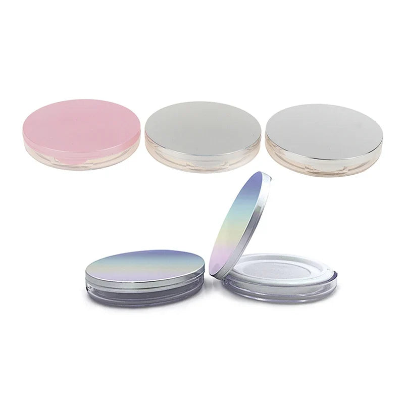 Empty Loose Powder Pot with Mirror – Travel Makeup Jar Makeup Storage Jar Qme