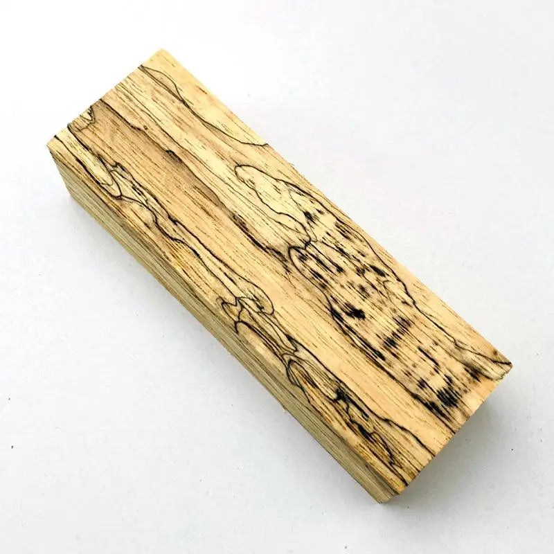 Spalted Maple Wood Block – DIY Knife Handle Material 120x40x30 Wood Handle Blank Qst