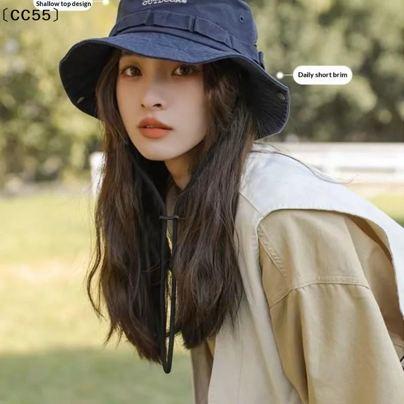 Wide Brim Fisherman Hat – Sun Hat for Hiking, Camping & Cycling Outdoor Sun Hat Qst