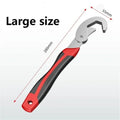 Double-Ended Adjustable Pipe Wrench & Ratchet Spanner 280mm Adjustable Pipe Wrench Qme Large