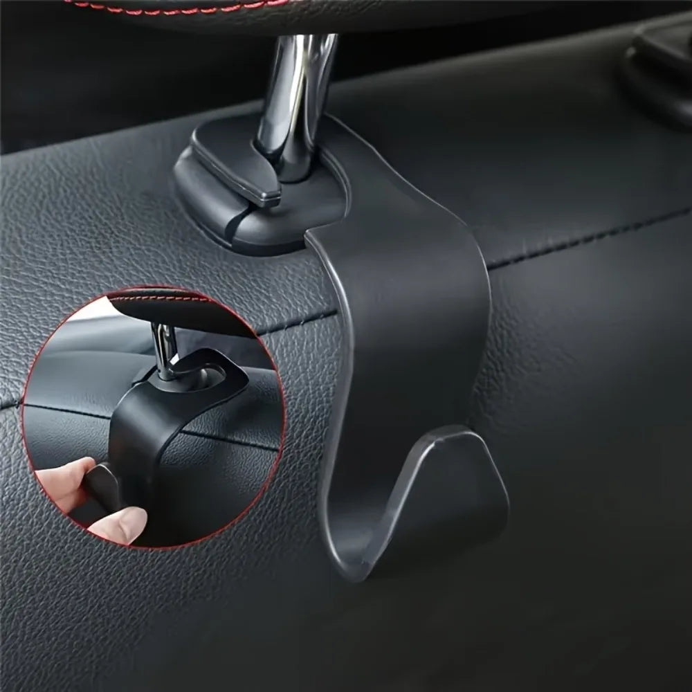 Car Seat Headrest Hooks – Universal Auto Storage Hanger Car Headrest Hook Qme