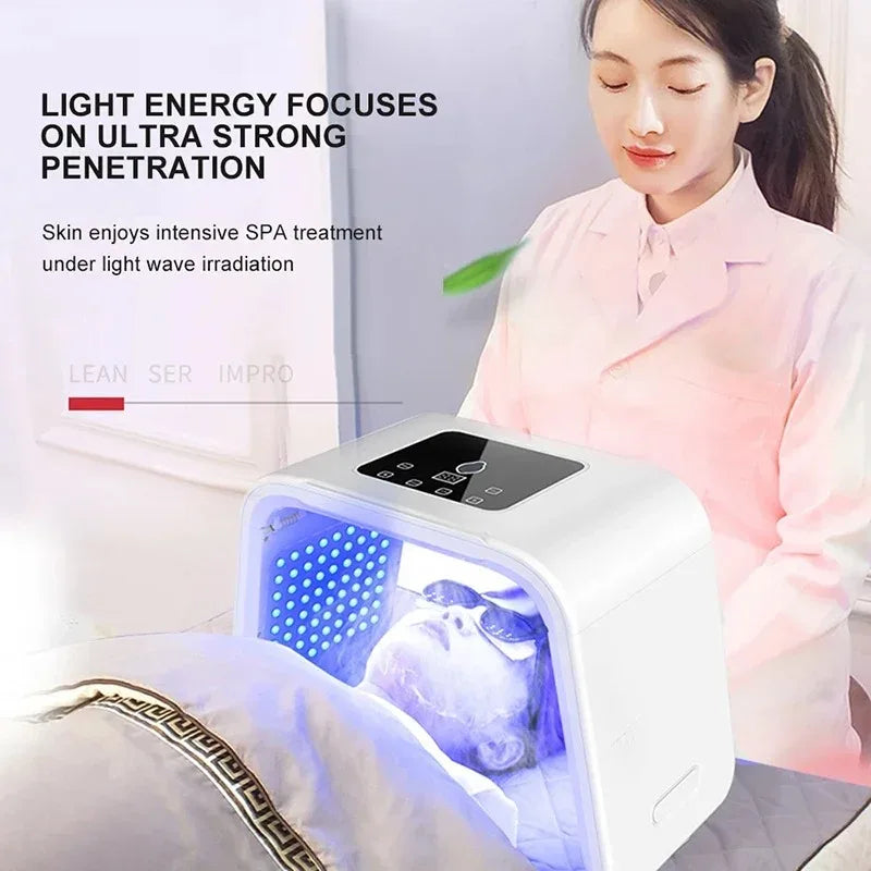 7-Color LED Light Therapy Mask & Nano Spray | PDT Face SPA LED Therapy Mask Qst