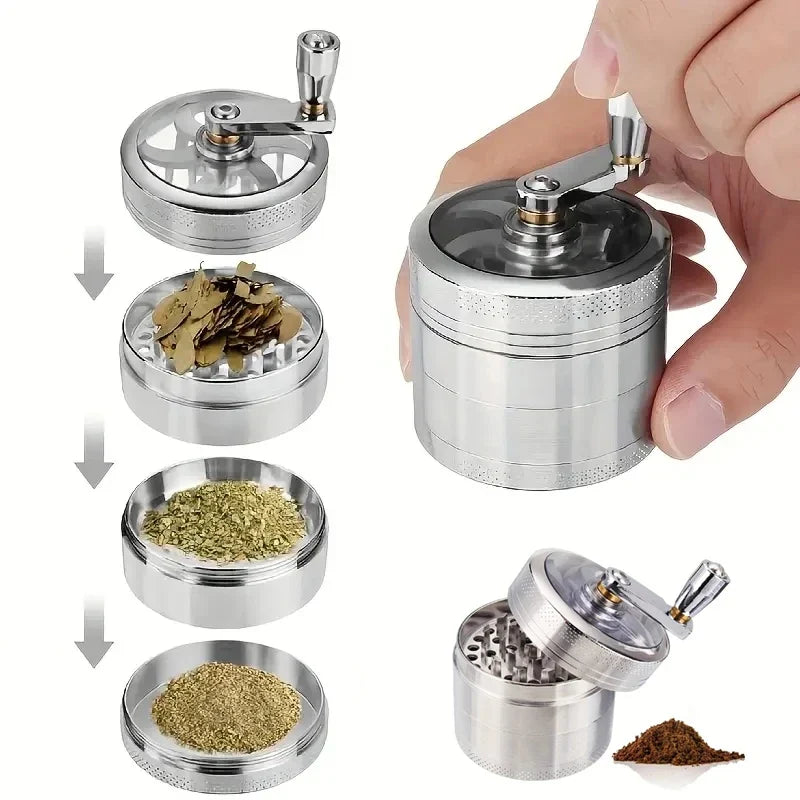 Multifunctional Spice & Coffee Hand Grinder – Stainless Steel Manual Spice Grinder Qme
