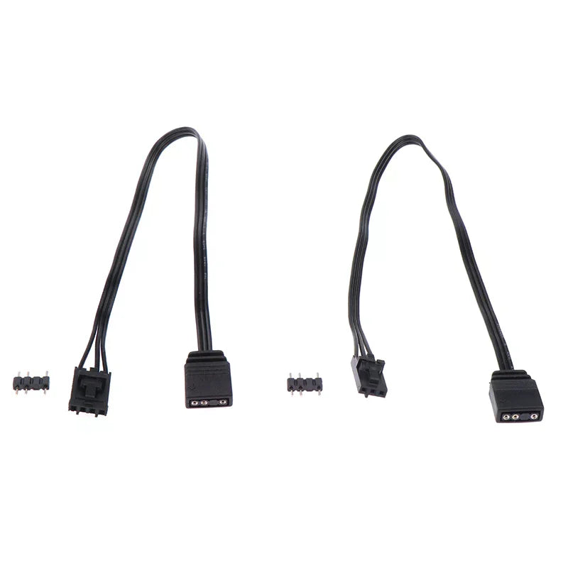 Corsair RGB to ARGB 4-Pin 3-Pin Adapter Cable – 28cm RGB Adapter Cable Qme