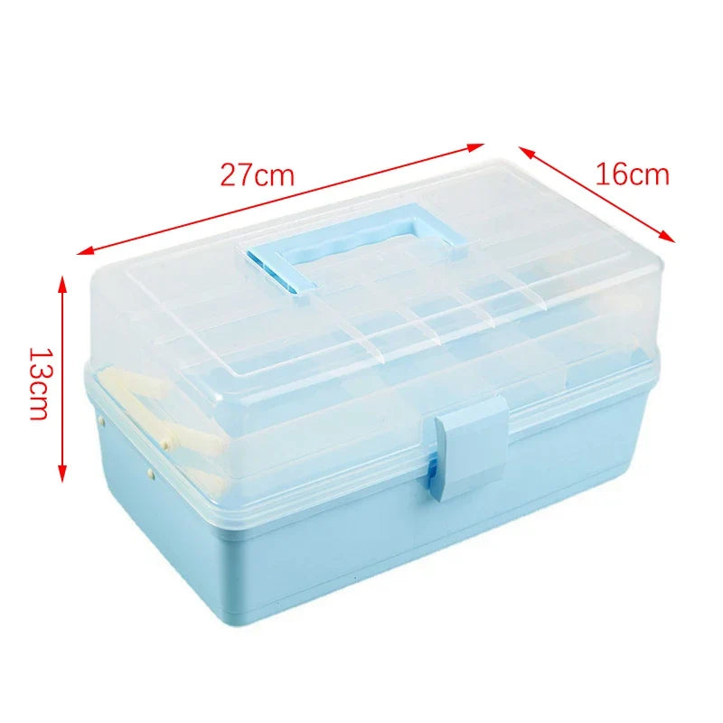 Portable Makeup & Jewelry Organizer Box | Nail Art & Hairpin Makeup Organizer Box Qme