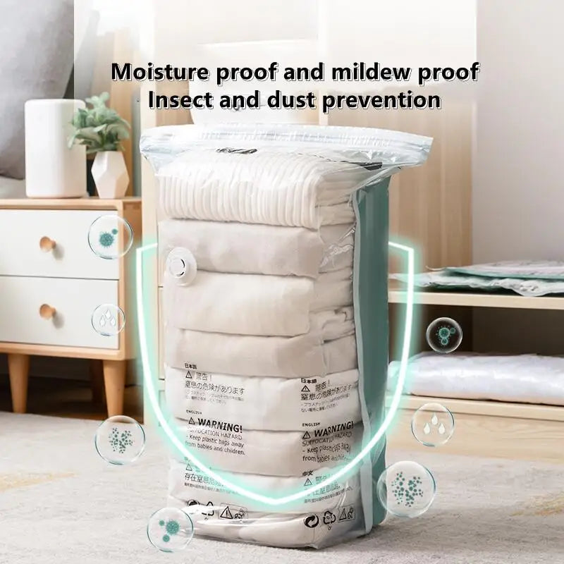 Extra Large No-Pump Vacuum Storage Compression Bags Vacuum Storage Bags Qme