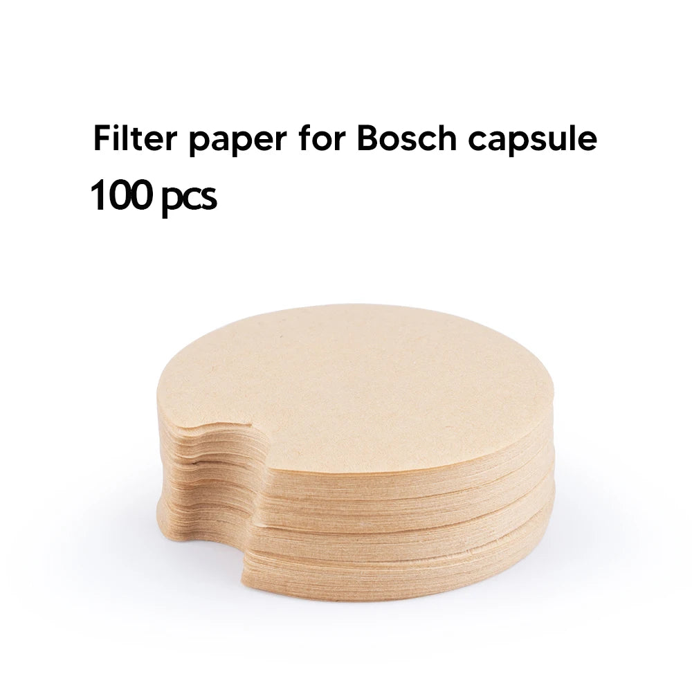 Reusable Coffee Pods for Tassimo Bosch – Refillable Capsule Kit Reusable Coffee Pods Qst 100pcs paper filters